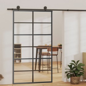 Schiebetür mit ESG Glas und Aluminium Beschlägen 102x205 cm von vidaXL, Türen - Ref: Foro24-3081960, Preis: 261,65 €, Rabatt: %