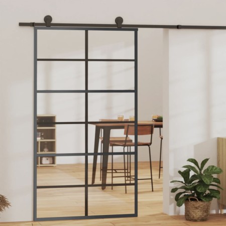 Schiebetür mit ESG Glas und Aluminium Beschlägen 102x205 cm von vidaXL, Türen - Ref: Foro24-3081960, Preis: 272,98 €, Rabatt: %