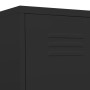 Black steel locker cabinet 35x46x180 cm by vidaXL, Lockers and storage cabinets - Ref: Foro24-336259, Price: 178,66 €, Discou...