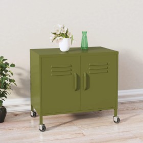 Olive green steel storage cabinet 60x35x56 cm by vidaXL, Lockers and storage cabinets - Ref: Foro24-336261, Price: 149,88 €, ...