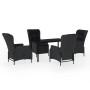 Dark gray 5-piece garden dining set by vidaXL, Garden sets - Ref: Foro24-3099639, Price: 1,00 €, Discount: %