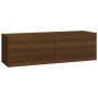 TV furniture 4 pieces oak brown 100x30x30 cm by vidaXL, TV Furniture - Ref: Foro24-3114197, Price: 264,20 €, Discount: %