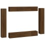 Set de muebles para TV 8 pzas madera contrachapada roble marrón de vidaXL, Muebles TV - Ref: Foro24-3114301, Precio: 471,43 €...