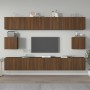 TV furniture set 6 pieces brown oak plywood by vidaXL, TV Furniture - Ref: Foro24-3114373, Price: 278,99 €, Discount: %