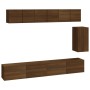 Set de muebles para TV 6 pzas madera contrachapada roble marrón de vidaXL, Muebles TV - Ref: Foro24-3114621, Precio: 276,99 €...