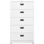 Aktenschrank aus weißem Stahl 90x46x164 cm von vidaXL, Aktenschränke - Ref: Foro24-336298, Preis: 371,72 €, Rabatt: %