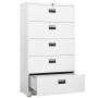 Aktenschrank aus weißem Stahl 90x46x164 cm von vidaXL, Aktenschränke - Ref: Foro24-336298, Preis: 371,72 €, Rabatt: %