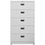 Light gray steel filing cabinet 90x46x164 cm by vidaXL, Filing cabinets - Ref: Foro24-336299, Price: 306,29 €, Discount: %