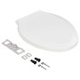 White soft-close and quick-release toilet seat by vidaXL, Toilet and bidet seats - Ref: Foro24-145019, Price: 25,59 €, Discou...