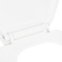 White soft-close and quick-release toilet seat by vidaXL, Toilet and bidet seats - Ref: Foro24-145019, Price: 25,59 €, Discou...