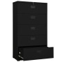 Armario archivador de acero negro 90x46x164 cm de vidaXL, Armarios archivadores - Ref: Foro24-336300, Precio: 352,99 €, Descu...