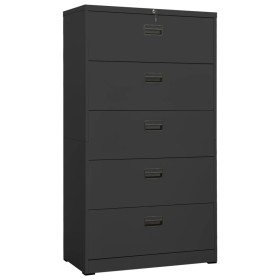 Anthracite gray steel filing cabinet 90x46x164 cm by vidaXL, Filing cabinets - Ref: Foro24-336301, Price: 306,99 €, Discount: %