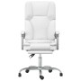 White synthetic leather massage reclining office chair by vidaXL, Office chairs - Ref: Foro24-349682, Price: 137,17 €, Discou...