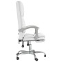 White synthetic leather massage reclining office chair by vidaXL, Office chairs - Ref: Foro24-349682, Price: 137,17 €, Discou...