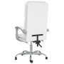 Silla de oficina reclinable masaje cuero sintético blanco de vidaXL, Sillas de oficina - Ref: Foro24-349682, Precio: 132,24 €...