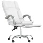 Silla de oficina reclinable masaje cuero sintético blanco de vidaXL, Sillas de oficina - Ref: Foro24-349682, Precio: 132,24 €...