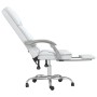 White synthetic leather massage reclining office chair by vidaXL, Office chairs - Ref: Foro24-349682, Price: 137,17 €, Discou...