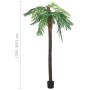 Palmera fénix artificial con macetero 305 cm verde de vidaXL, Flora artificial - Ref: Foro24-336311, Precio: 163,65 €, Descue...