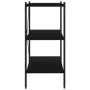 Black 3-tier shelving unit 80x40x92 cm by vidaXL, Bookcases and shelves - Ref: Foro24-336339, Price: 71,72 €, Discount: %