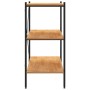 3-level black and oak shelving unit 80x40x92 cm by vidaXL, Bookcases and shelves - Ref: Foro24-336340, Price: 67,80 €, Discou...