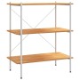 3-level white and oak bookshelf 80x40x92 cm by vidaXL, Bookcases and shelves - Ref: Foro24-336342, Price: 76,99 €, Discount: %