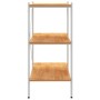 3-level white and oak bookshelf 80x40x92 cm by vidaXL, Bookcases and shelves - Ref: Foro24-336342, Price: 76,99 €, Discount: %