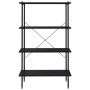 Estantería de 4 niveles negra 80x40x130 cm de vidaXL, Librerías y estanterías - Ref: Foro24-336343, Precio: 91,55 €, Descuent...