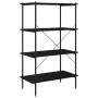 Estantería de 4 niveles negra 80x40x130 cm de vidaXL, Librerías y estanterías - Ref: Foro24-336343, Precio: 91,55 €, Descuent...