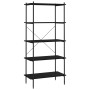 Schwarzes 5-stöckiges Regal 80x40x163 cm von vidaXL, Bücherregale und Regale - Ref: Foro24-336347, Preis: 91,05 €, Rabatt: %