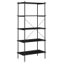 Schwarzes 5-stöckiges Regal 80x40x163 cm von vidaXL, Bücherregale und Regale - Ref: Foro24-336347, Preis: 91,05 €, Rabatt: %