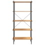 5-tier black and oak shelving unit 80x40x163 cm by vidaXL, Bookcases and shelves - Ref: Foro24-336348, Price: 102,40 €, Disco...