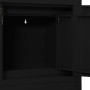 Black steel office cabinet 90x40x102 cm by vidaXL, Lockers and storage cabinets - Ref: Foro24-336407, Price: 248,24 €, Discou...