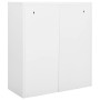 White steel office cabinet 90x40x102 cm by vidaXL, Lockers and storage cabinets - Ref: Foro24-336409, Price: 199,18 €, Discou...