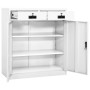 White steel office cabinet 90x40x102 cm by vidaXL, Lockers and storage cabinets - Ref: Foro24-336409, Price: 199,18 €, Discou...