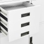 White steel office cabinet 90x40x180 cm by vidaXL, Lockers and storage cabinets - Ref: Foro24-336413, Price: 358,46 €, Discou...