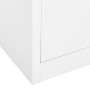 White steel office cabinet 90x40x180 cm by vidaXL, Lockers and storage cabinets - Ref: Foro24-336413, Price: 358,46 €, Discou...