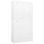 White steel office cabinet 90x40x180 cm by vidaXL, Lockers and storage cabinets - Ref: Foro24-336417, Price: 248,99 €, Discou...