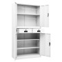 White steel office cabinet 90x40x180 cm by vidaXL, Lockers and storage cabinets - Ref: Foro24-336417, Price: 248,99 €, Discou...