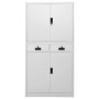 Light gray steel office cabinet 90x40x180 cm by vidaXL, Lockers and storage cabinets - Ref: Foro24-336418, Price: 335,79 €, D...