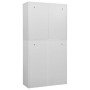 Light gray steel office cabinet 90x40x180 cm by vidaXL, Lockers and storage cabinets - Ref: Foro24-336418, Price: 335,79 €, D...