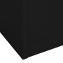 Steel and black tempered glass office cabinet 90x40x180 cm by vidaXL, Lockers and storage cabinets - Ref: Foro24-336423, Pric...