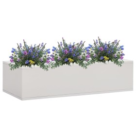 Hellgrauer Büro-Blumenkasten aus Stahl, 90 x 40 x 23 cm von vidaXL, Töpfe und Pflanzgefäße - Ref: Foro24-336426, Preis: 48,99...