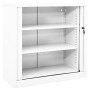 Kleiderschrank mit weißer Stahlschiebetür 90x40x90 cm von vidaXL, Schließfächer und Lagerschränke - Ref: Foro24-336429, Preis...