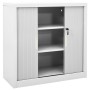 Kleiderschrank mit Schiebetür Stahlgrau 90x40x90 cm von vidaXL, Schließfächer und Lagerschränke - Ref: Foro24-336430, Preis: ...