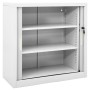 Kleiderschrank mit Schiebetür Stahlgrau 90x40x90 cm von vidaXL, Schließfächer und Lagerschränke - Ref: Foro24-336430, Preis: ...