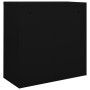 Sliding door wardrobe, black steel, 90x40x90 cm by vidaXL, Lockers and storage cabinets - Ref: Foro24-336431, Price: 286,39 €...