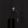 Sliding door wardrobe, black steel, 90x40x90 cm by vidaXL, Lockers and storage cabinets - Ref: Foro24-336431, Price: 286,39 €...