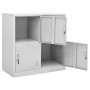 Light gray steel locker cabinet 90x45x92.5 cm by vidaXL, Lockers and storage cabinets - Ref: Foro24-336432, Price: 186,47 €, ...