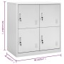 Light gray steel locker cabinet 90x45x92.5 cm by vidaXL, Lockers and storage cabinets - Ref: Foro24-336432, Price: 186,47 €, ...