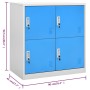 Light gray and blue steel locker cabinet 90x45x92.5 cm by vidaXL, Lockers and storage cabinets - Ref: Foro24-336433, Price: 1...